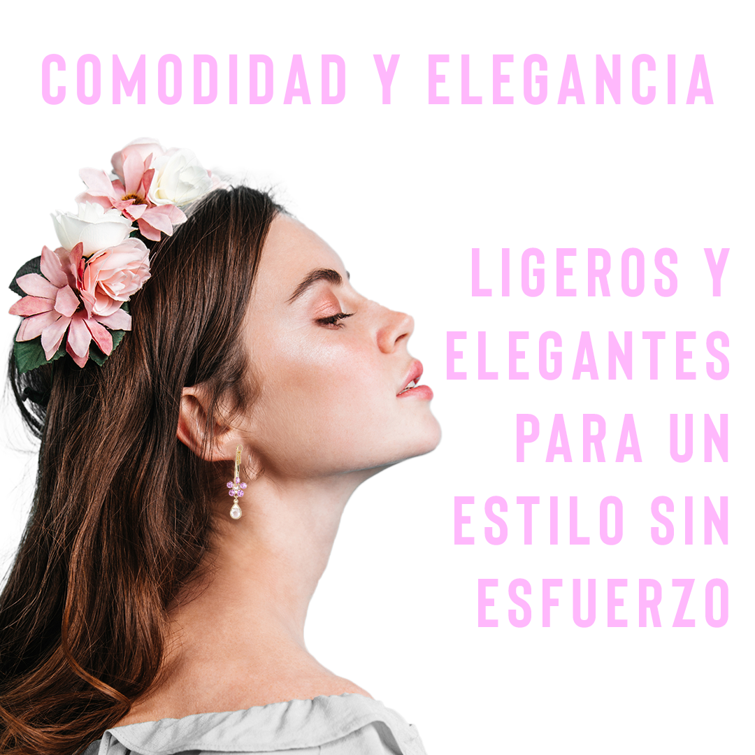 ✨ Pendientes De Cristal Fashion Flower ✨