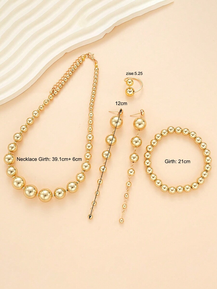 Conjunto de joyas X4 Aleación de cobre