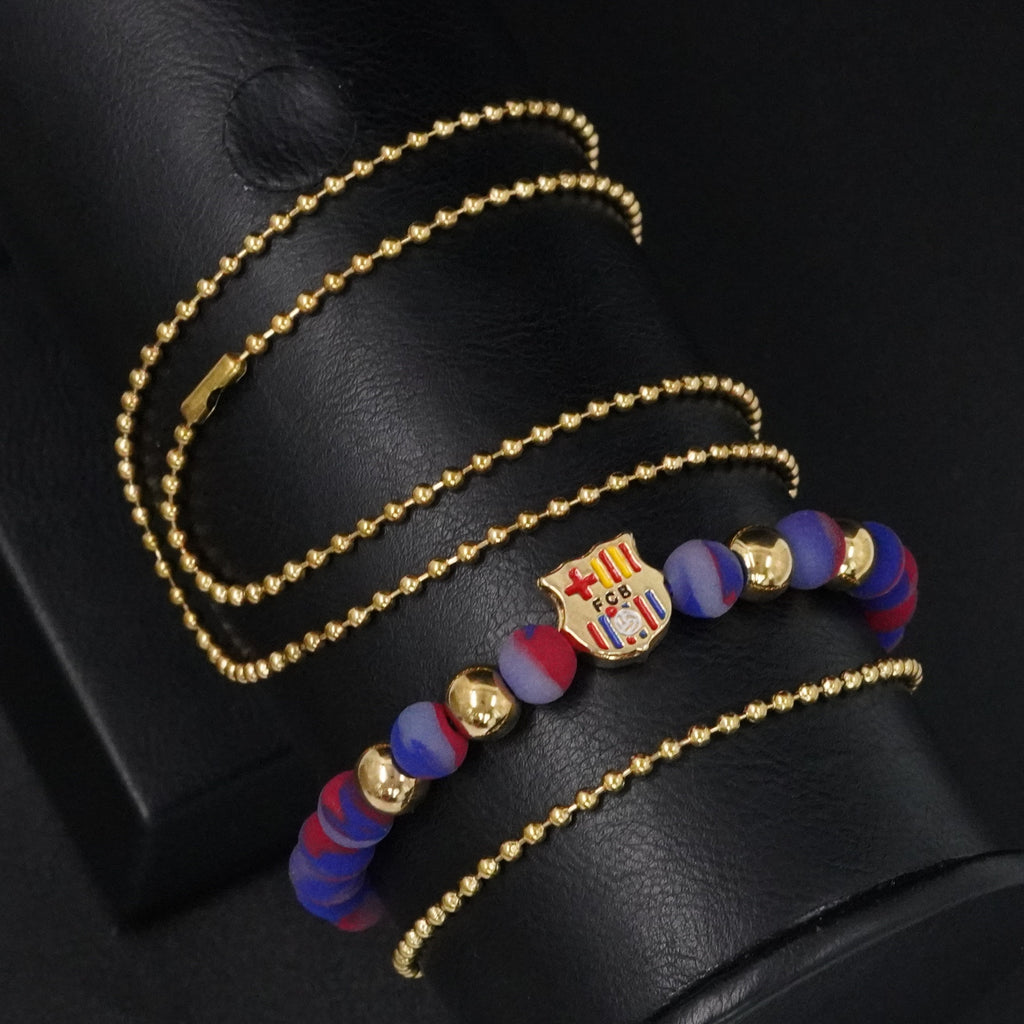 COMBO: CADENA-PULSERA MILITAR-EQUIPOS