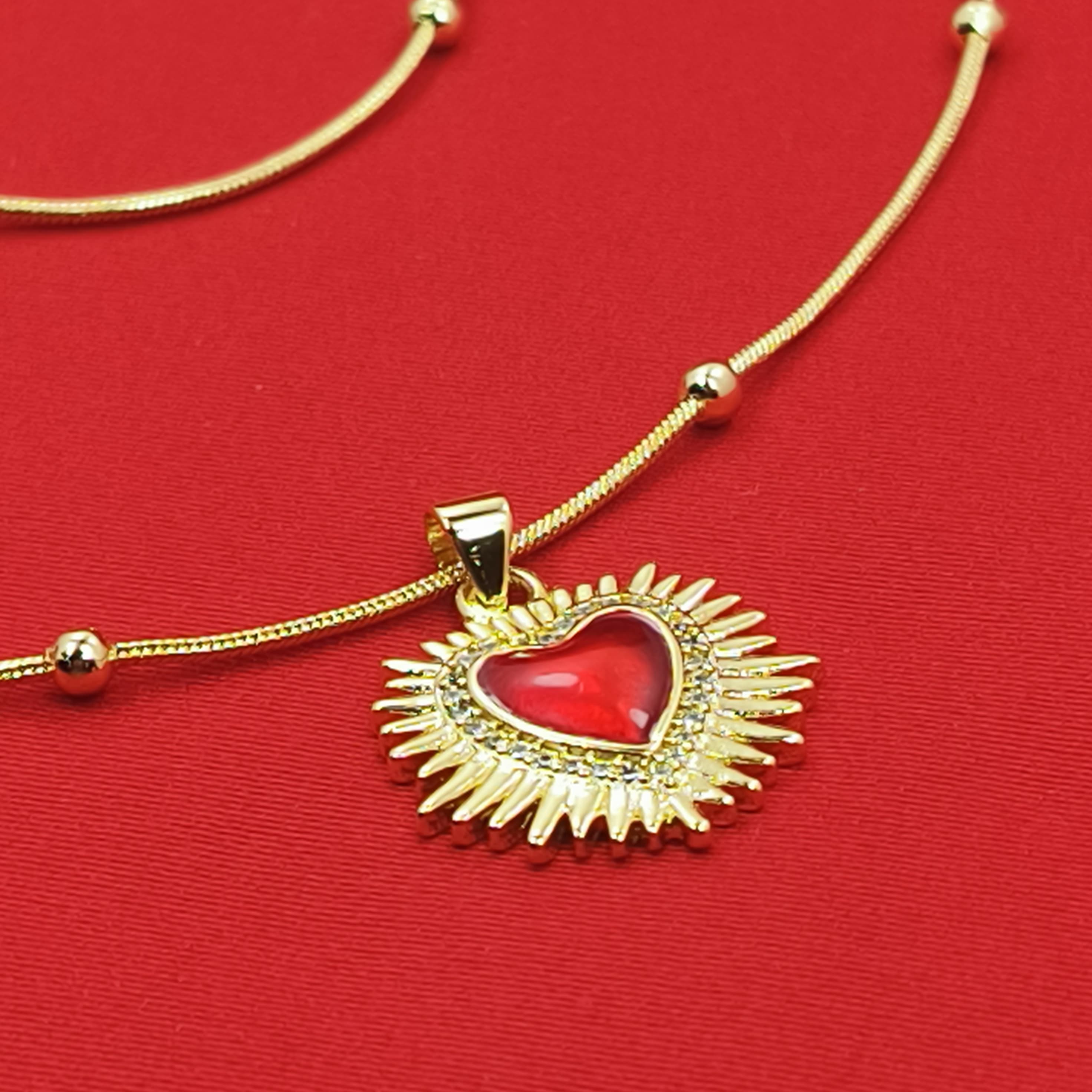 COMBO CORAZON DE JESUS COLLAR Y PULSERA