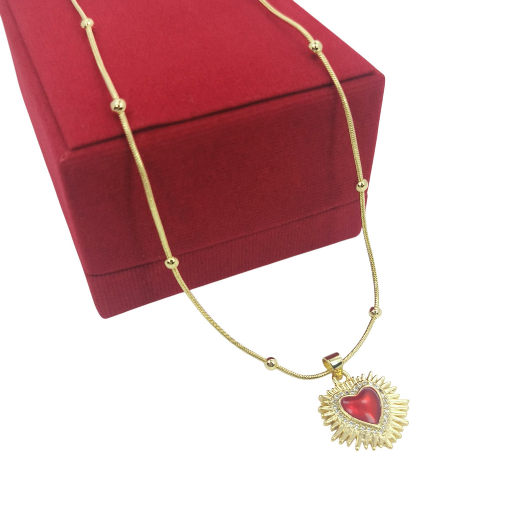 COMBO CORAZON DE JESUS COLLAR Y PULSERA