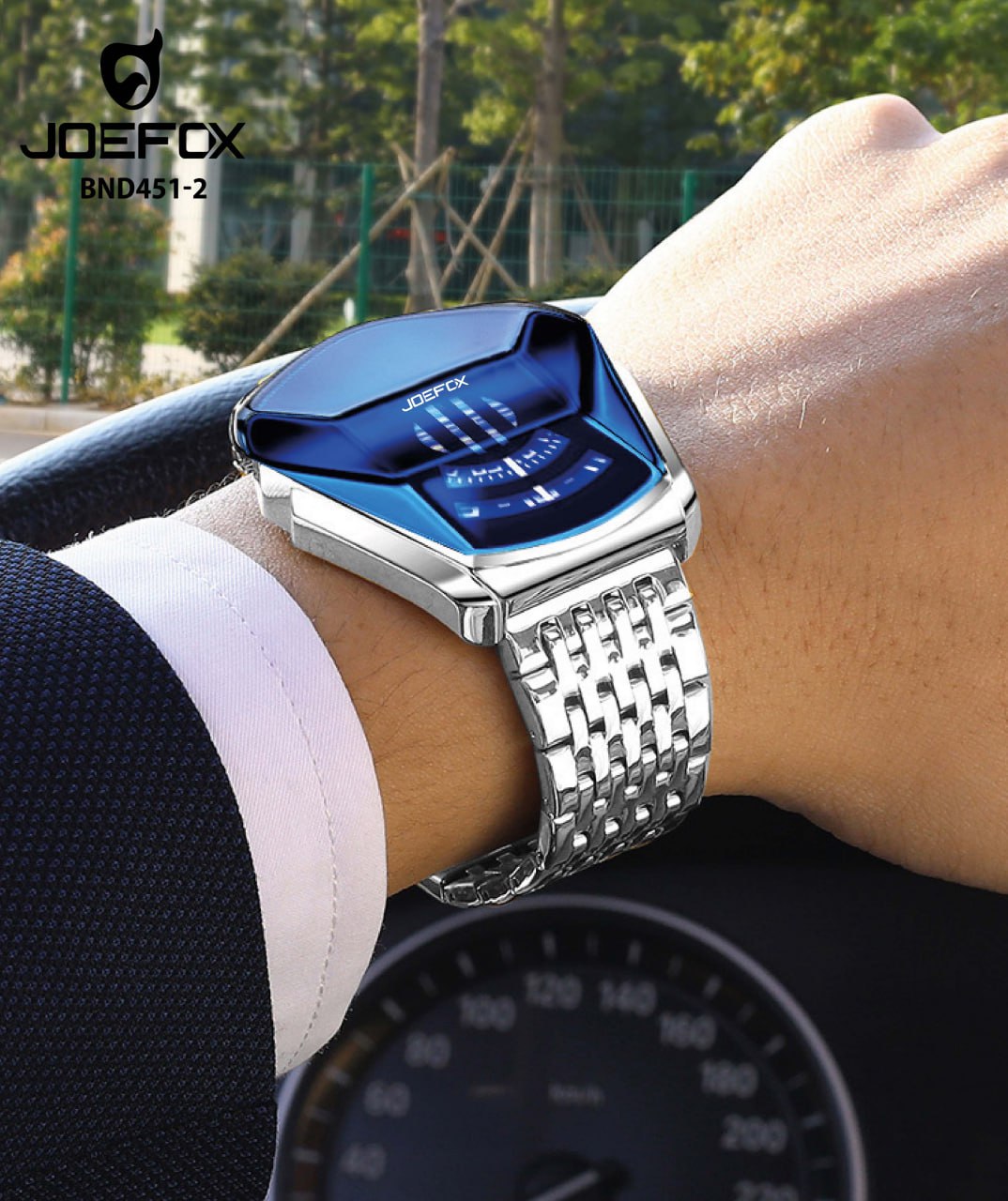 BND-451 RELOJ JOEFOX HORA GIRATORIA MET